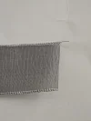 Item No. : 1280 Christmas Gift Packaging Decoration DIY Silver Onion Mesh Belt Christmas Webbing 3.8cm Christmas Wreath Bow Specification image